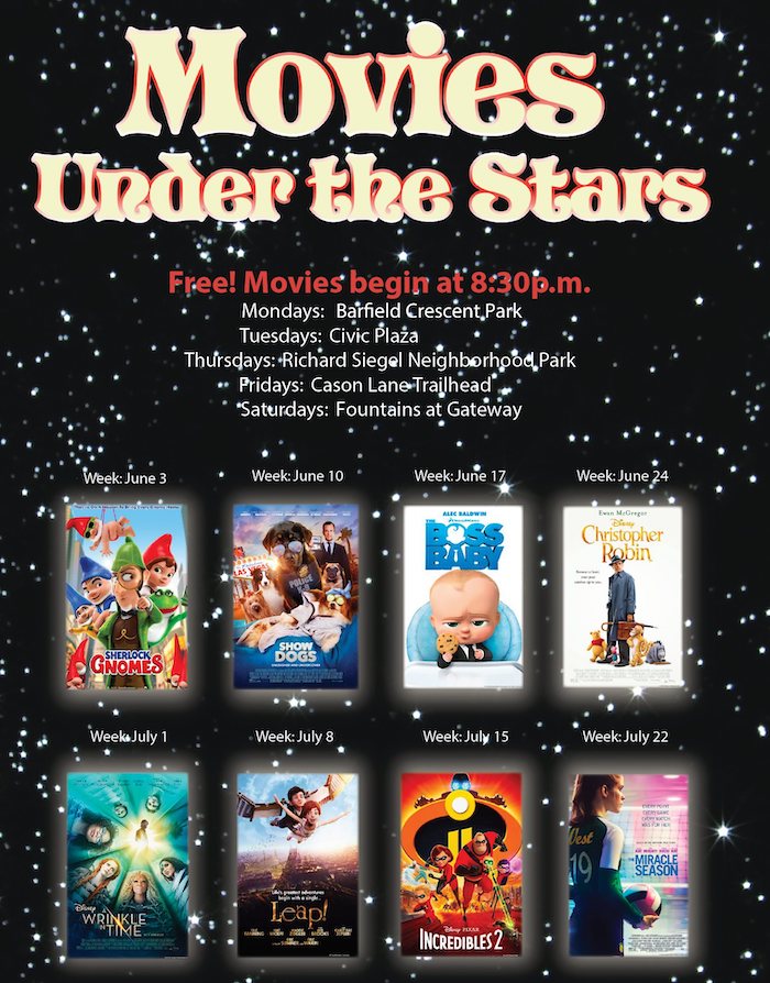 Movies Under the Stars July 1, 2019