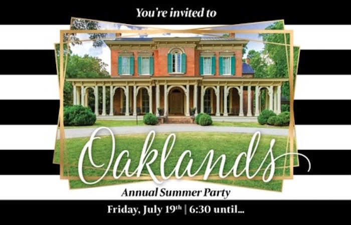 Oaklands Annual Summer Party Invitation