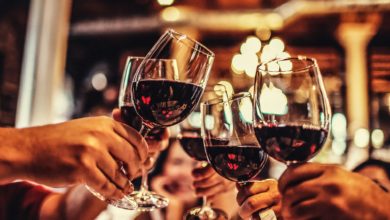 Wine Around the Square Glasses